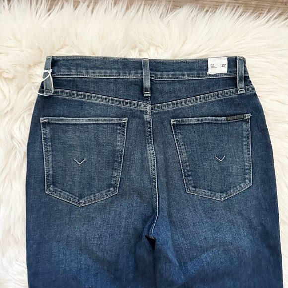 NWT HUDSON Noa JEANS Size 27 Mid Rise Crop Straight Leg in Brynlee Wash Blue NEW - Picture 16 of 16